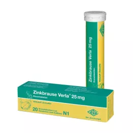ZINKBRAUSE Verla 25 mg Comprimidos Efervescentes, 20 uds