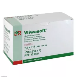 VLIWASOFT Compresas de vellón 7,5x7,5 cm estériles 6l., 50X2 uds