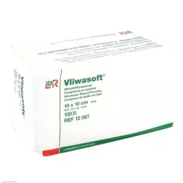 VLIWASOFT Compresas no tejidas 10x10 cm no estériles 6l., 100 uds