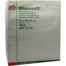 VLIWASOFT Compresas no tejidas 10x20 cm no estériles 6l., 100 uds