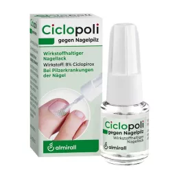 CICLOPOLI contra los hongos de las uñas principio activo laca de uñas, 3,3 ml