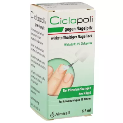 CICLOPOLI contra los hongos de las uñas principio activo laca de uñas, 6,6 ml