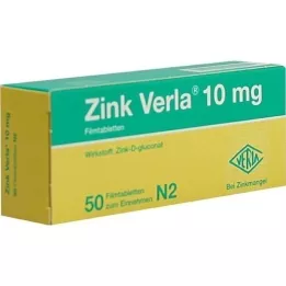 ZINK VERLA 10 mg comprimidos recubiertos con película, 50 uds