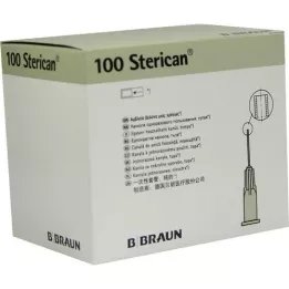 STERICAN Agujas 27 G 0,4x25 mm romas, 100 uds