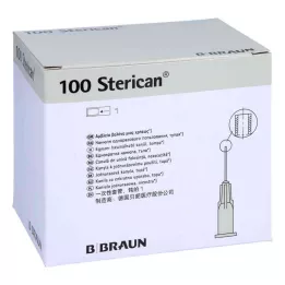 STERICAN Agujas 27 G 0,4x25 mm romas, 100 uds