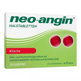 NEO-ANGIN Pastillas para la garganta cereza, 24 uds