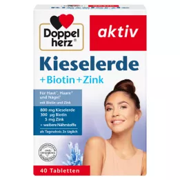 DOPPELHERZ Sílice+Biotina+Zinc Comprimidos, 40 uds