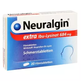 NEURALGIN extra Ibu lisinato comprimidos recubiertos con película, 20 uds