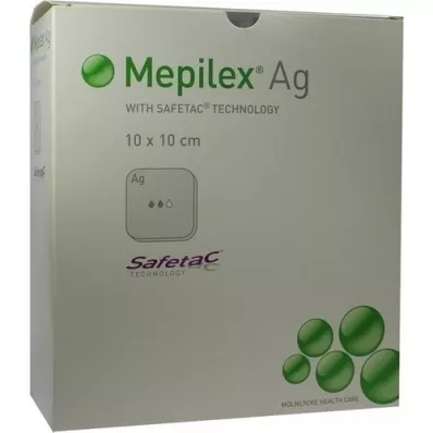 MEPILEX Apósito de espuma de Ag 10x10 cm estéril, 10 uds