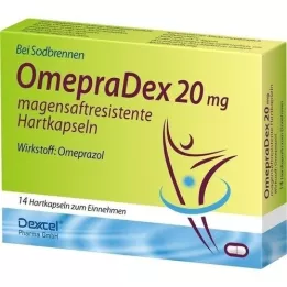 OMEPRADEX 20 mg cápsulas duras con recubrimiento entérico, 14 uds