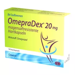 Omepradex 20 mg cápsulas duras con cubierta entérica, 14 piezas