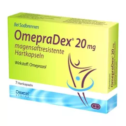 Omepradex 20 mg cápsulas duras con cubierta entérica, 7 piezas
