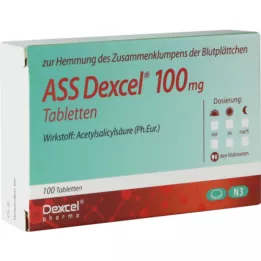 ASS Dexcel 100 mg comprimidos, 100 uds