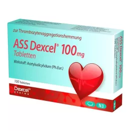 ASS Dexcel 100 mg comprimidos, 100 uds