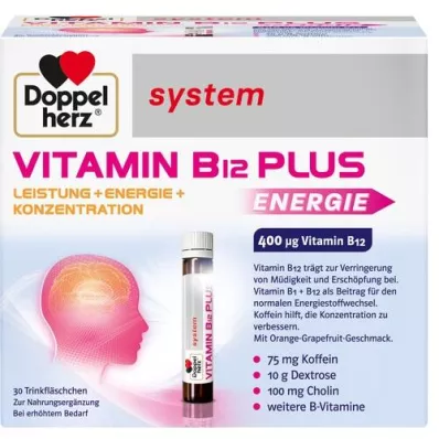 DOPPELHERZ Sistema Vitamina B12 Plus Ampollas para beber, 30X25 ml