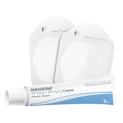 ANESDERM 25 mg/g + 25 mg/g crema + parche, 5 g