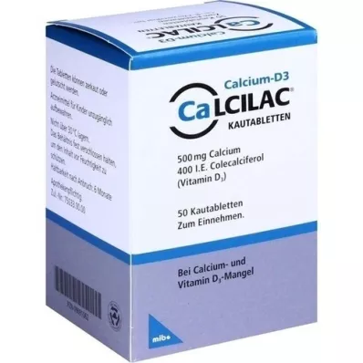 CALCILAC Comprimidos masticables, 50 uds