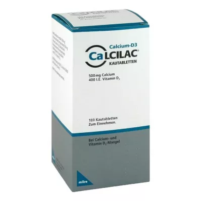 Tabletas masticables Calcilac, 180 piezas