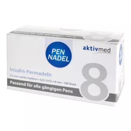 PEN-NADELN Universal 8 cánulas 0,26x8 mm, 100 uds