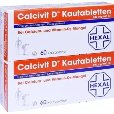 CALCIVIT D Comprimidos masticables, 120 uds