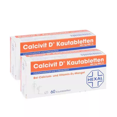CALCIVIT D Comprimidos masticables, 120 uds