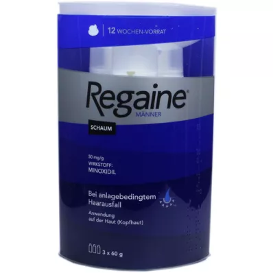 REGAINE Espuma para hombres 50 mg/g, 3X60 ml