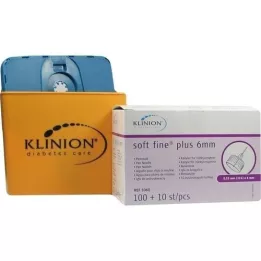 KLINION Agujas para bolígrafo Soft fine plus 0,25x6 mm 31 G, 110 uds