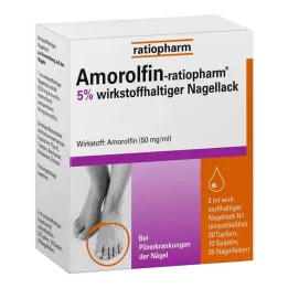 AMOROLFIN-laca de uñas ratiopharm 5% de principio activo, 3 ml