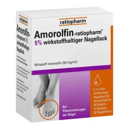 AMOROLFIN-ratiopharm 5% laca de uñas con sustancia activa, 5 ml