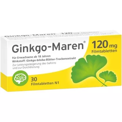 GINKGO-MAREN 120 mg comprimidos recubiertos con película, 30 uds
