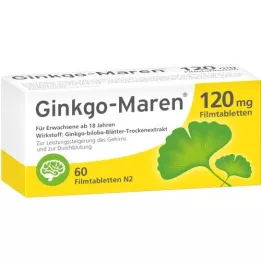 GINKGO-MAREN 120 mg comprimidos recubiertos con película, 60 uds