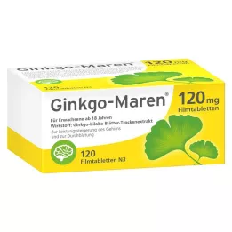 GINKGO-MAREN 120 mg comprimidos recubiertos con película, 120 uds