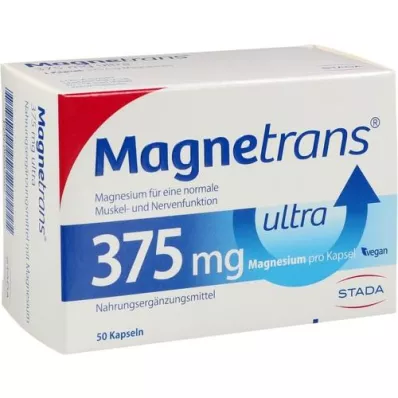 MAGNETRANS 375 mg cápsulas ultra, 50 uds