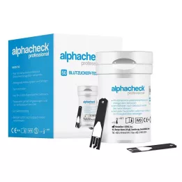 ALPHACHECK tiras reactivas profesionales de glucosa en sangre, 50 uds
