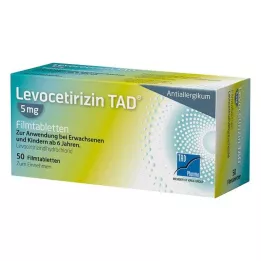 Levocetirizina TAD® 5 mg comprimidos recubiertos con película, 50 piezas