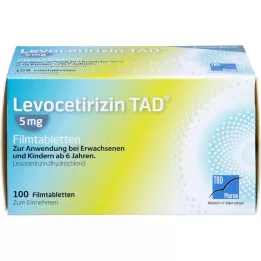 LEVOCETIRIZIN TAD 5 mg comprimidos recubiertos con película, 100 uds