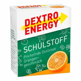 DEXTRO ENERGY Tabletas escolares de tela naranja, 50 g
