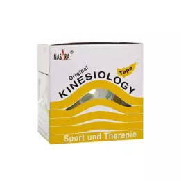 NASARA Cinta kinesiológica 5 cmx5 m amarilla, 1 ud