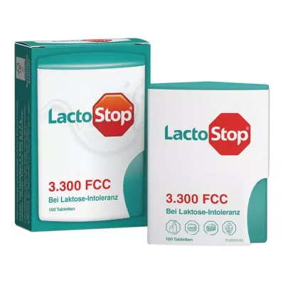 LACTOSTOP 3.300 FCC Comprimidos click dispensador, 100 uds
