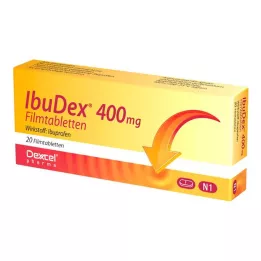 IBUDEX 400 mg comprimidos recubiertos con película, 20 uds
