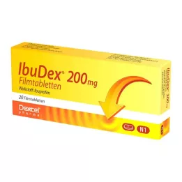 IBUDEX 200 mg comprimidos recubiertos con película, 20 uds