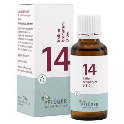 Bioquímica Pflueger 14 bromat de potasio.D 6 gotas, 30 ml
