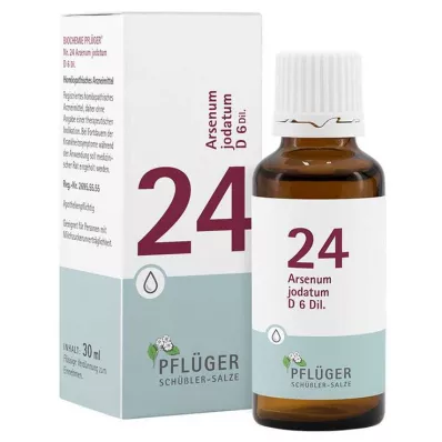 Bioquímica Pflueger 24 Arsenum jodatum D 6 gotas, 30 ml