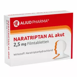 NARATRIPTAN AL comprimidos recubiertos agudos de 2,5 mg, 2 uds