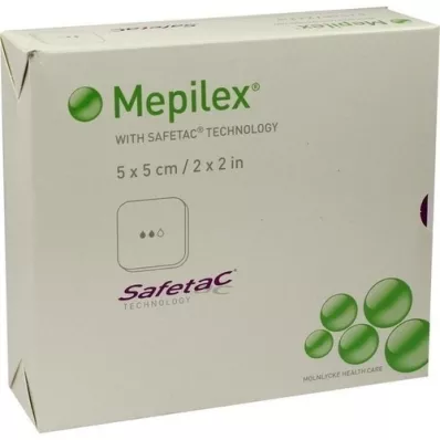 MEPILEX 5x5 cm apósito de espuma, 5 piezas