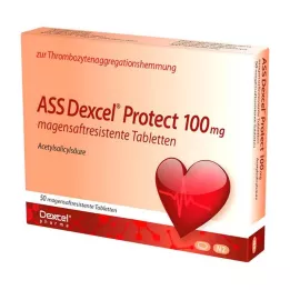 ASS Dexcel Protect 100 mg comprimidos con cubierta entérica, 50 uds