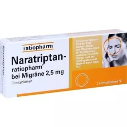 NARATRIPTAN-ratiopharm para migraña comprimidos recubiertos con película, 2 uds
