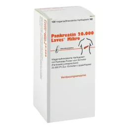 Pancreatina 20000 Laves micro cápsulas gastrorresistentes, 100 piezas