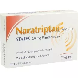 NARATRIPTAN Migraña STADA 2,5 mg comprimidos recubiertos con película, 2 uds