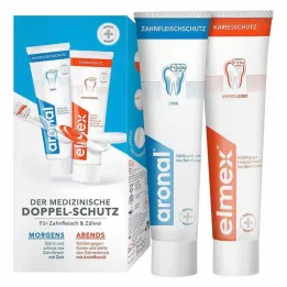 ARONAL/ELMEX Dentífrico Doble Protección, 2X75 ml